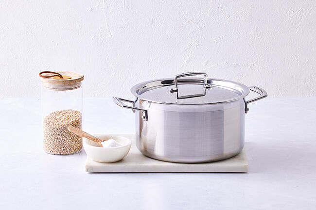 Le Creuset 3-ply Stainless Steel Deep Casserole image number 1